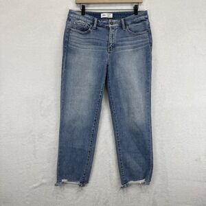 BKE Women's Light Blue Cropped Ankle Jeans